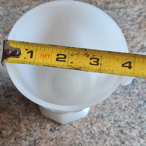 Vintage 1950s Milk Glass Open Sugar Bowl Baltimore - Picture 6 of 8